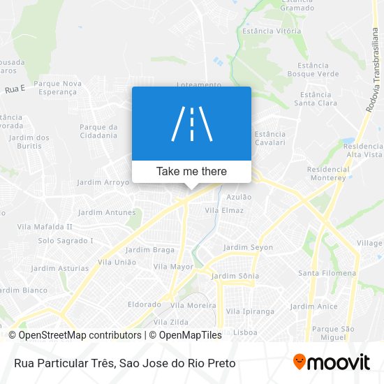 Rua Particular Três map