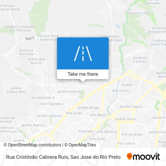 Rua Cristóvão Cabrera Ruis map