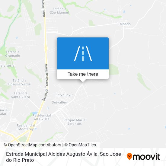 Estrada Municipal Alcides Augusto Ávila map