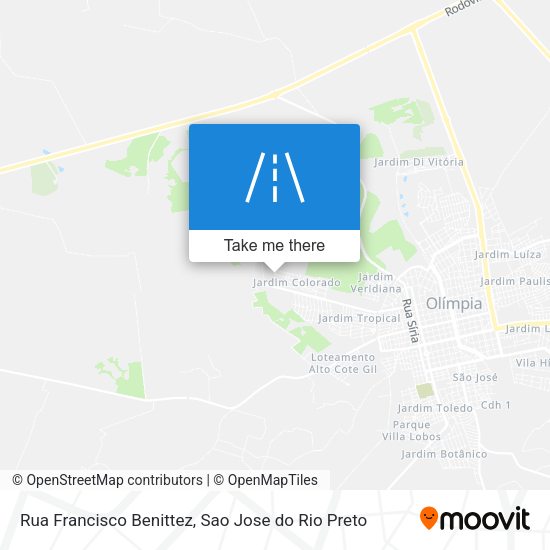Rua Francisco Benittez map