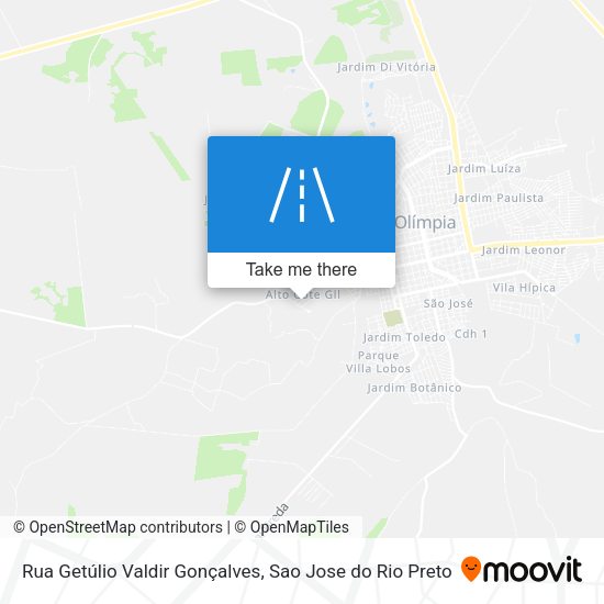 Rua Getúlio Valdir Gonçalves map