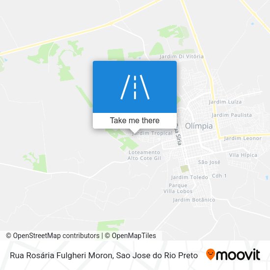 Rua Rosária Fulgheri Moron map