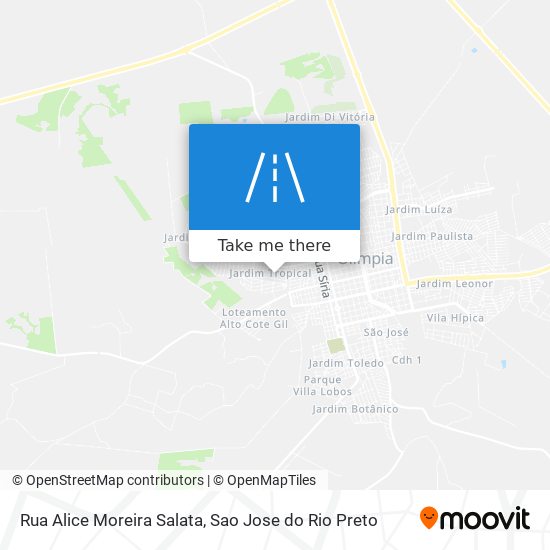 Rua Alice Moreira Salata map