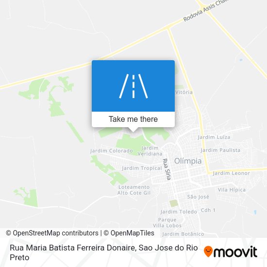 Rua Maria Batista Ferreira Donaire map