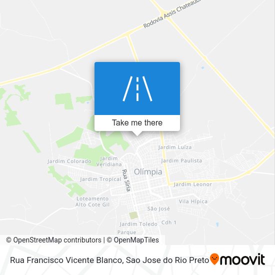 Rua Francisco Vicente Blanco map
