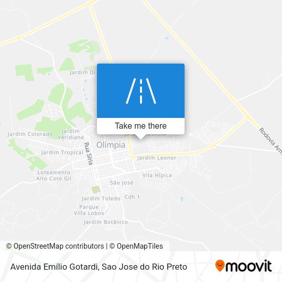 Avenida Emílio Gotardi map