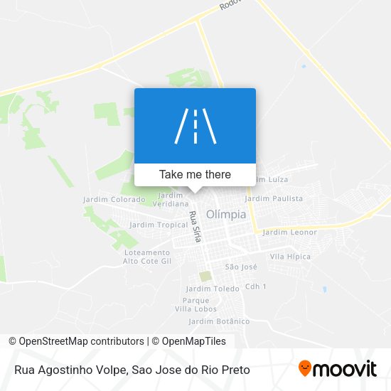 Rua Agostinho Volpe map