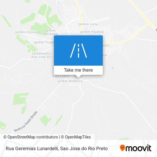 Rua Geremias Lunardelli map