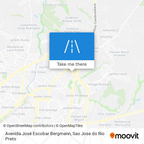 Mapa Avenida José Escobar Bergmann