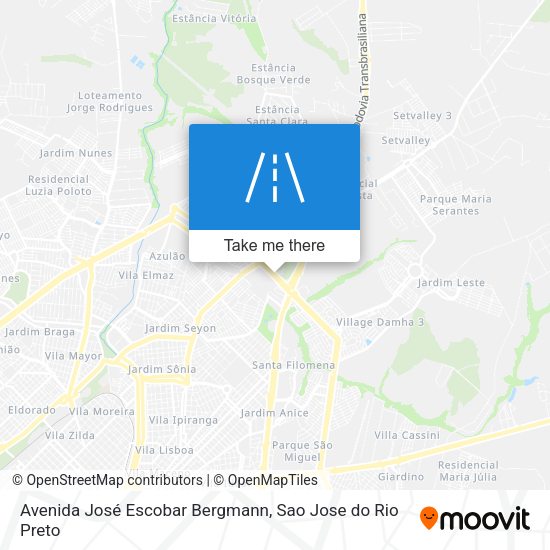 Avenida José Escobar Bergmann map