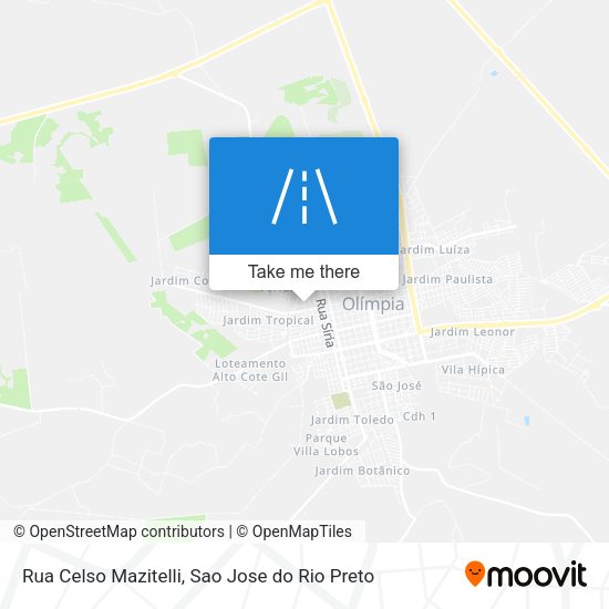 Rua Celso Mazitelli map