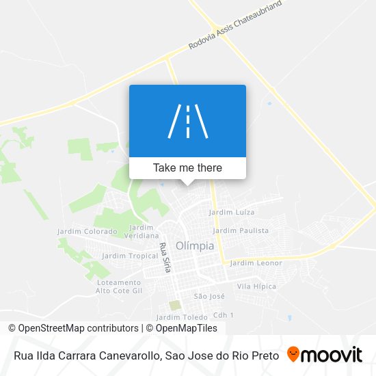 Rua Ilda Carrara Canevarollo map