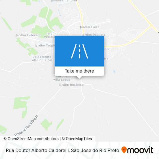 Rua Doutor Alberto Calderelli map
