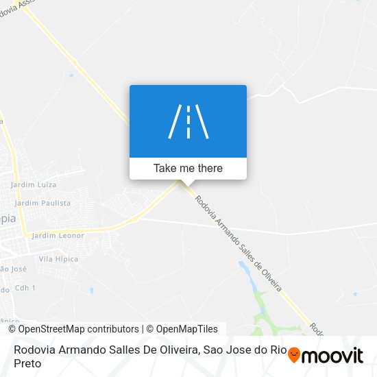 Rodovia Armando Salles De Oliveira map