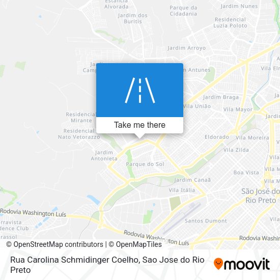 Rua Carolina Schmidinger Coelho map