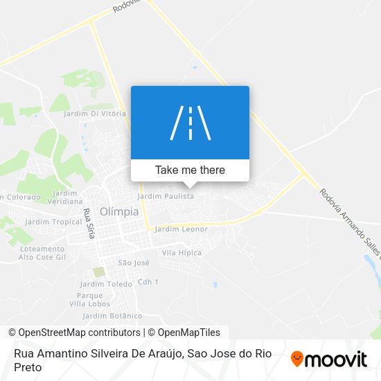 Rua Amantino Silveira De Araújo map