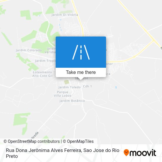Rua Dona Jerônima Alves Ferreira map