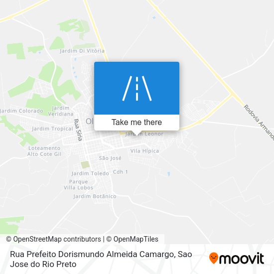 Rua Prefeito Dorismundo Almeida Camargo map
