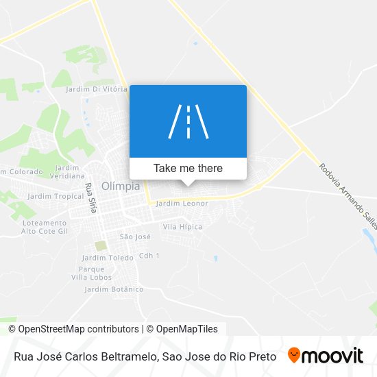 Rua José Carlos Beltramelo map