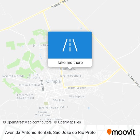 Avenida Antônio Benfati map