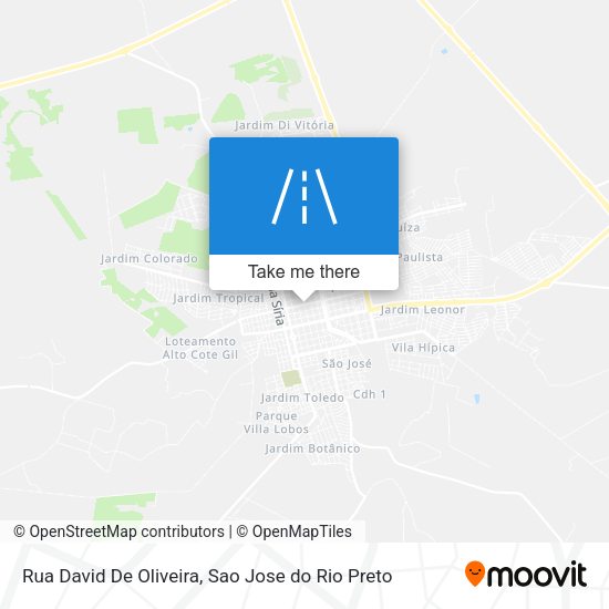 Rua David De Oliveira map