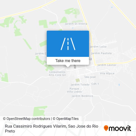 Rua Cassimiro Rodrigues Vilarim map