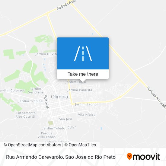 Rua Armando Carevarolo map