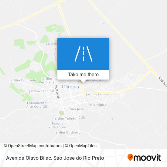 Avenida Olavo Bilac map