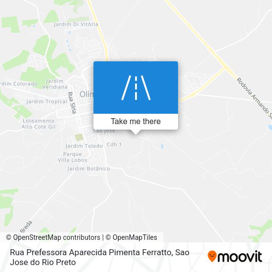 Rua Prefessora Aparecida Pimenta Ferratto map