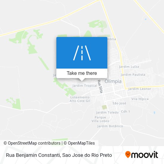 Rua Benjamin Constanti map