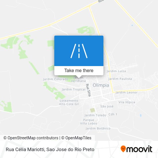Rua Célia Mariotti map