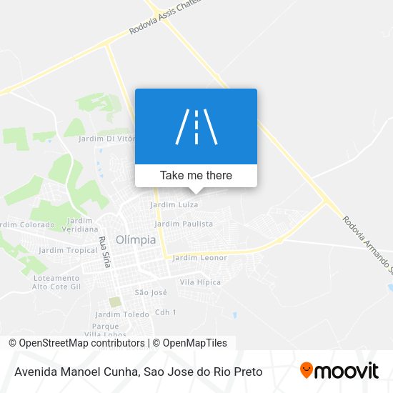 Avenida Manoel Cunha map