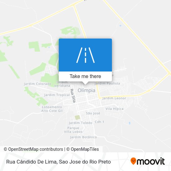 Rua Cândido De Lima map