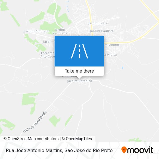 Rua José Antônio Martins map