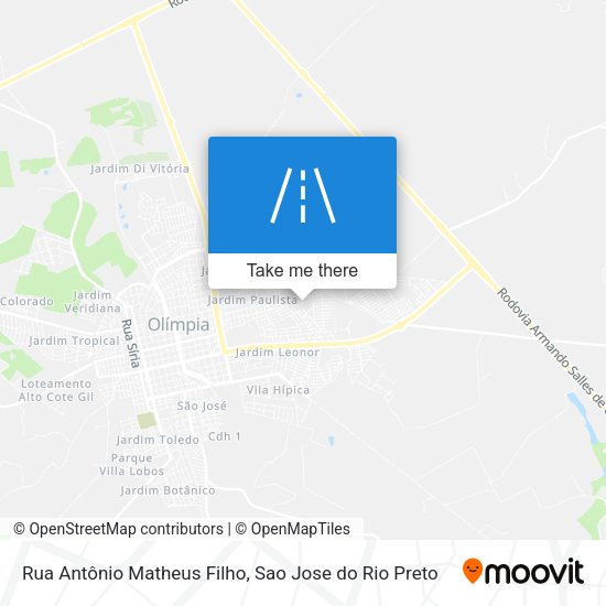 Rua Antônio Matheus Filho map