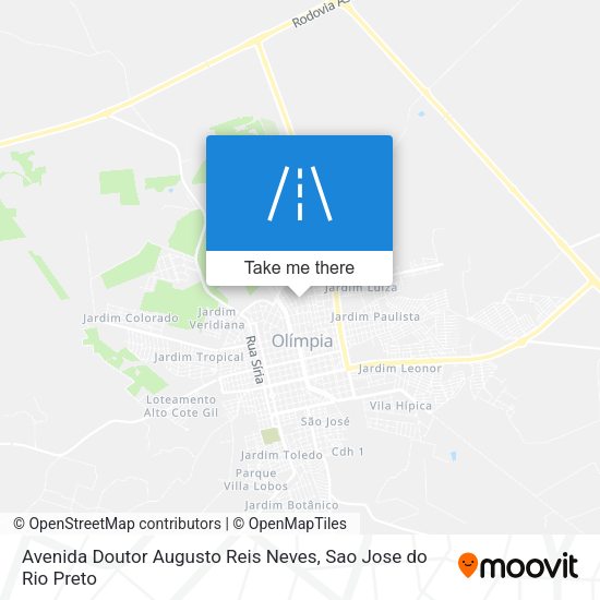 Avenida Doutor Augusto Reis Neves map