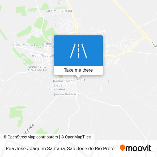 Rua José Joaquim Santana map