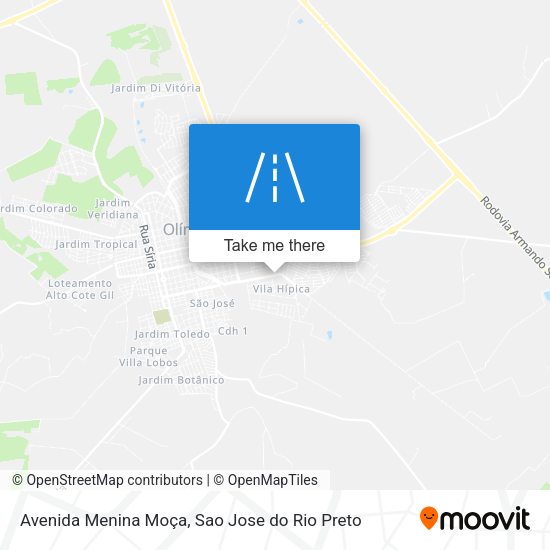 Avenida Menina Moça map