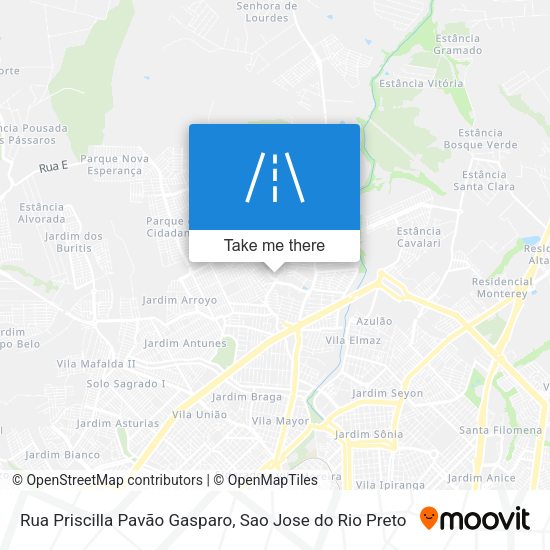 Rua Priscilla Pavão Gasparo map