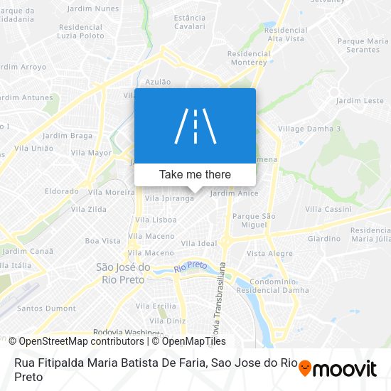 Rua Fitipalda Maria Batista De Faria map