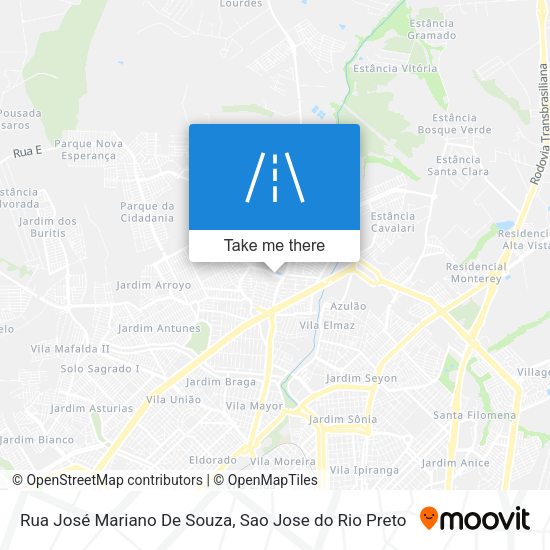 Rua José Mariano De Souza map