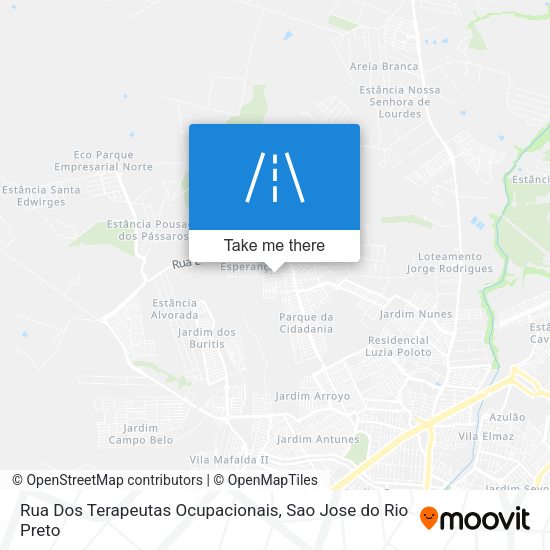 Rua Dos Terapeutas Ocupacionais map