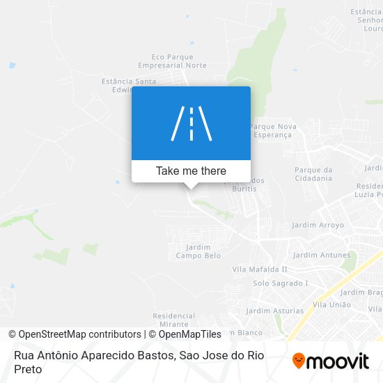 Rua Antônio Aparecido Bastos map