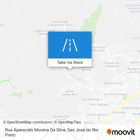 Rua Aparecido Moreira Da Silva map