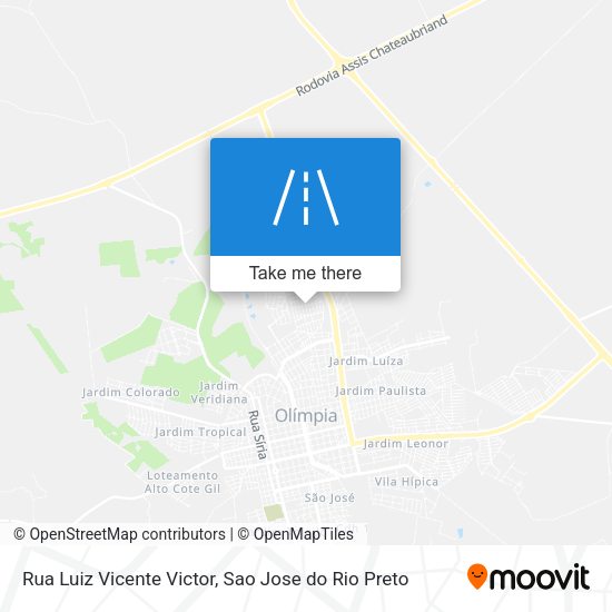 Rua Luiz Vicente Victor map