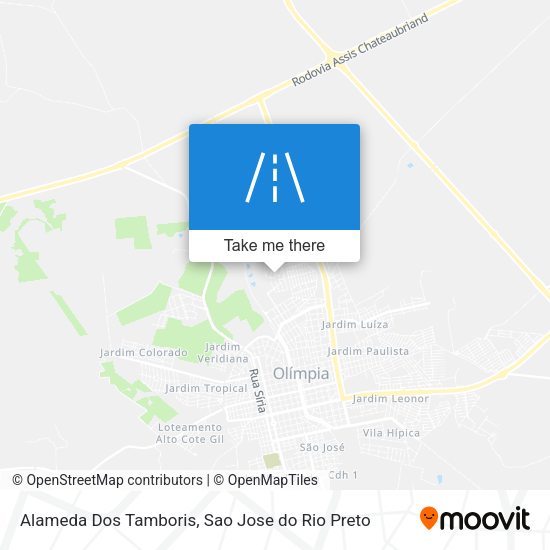 Alameda Dos Tamboris map