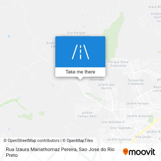 Rua Izaura Mariathomaz Pereira map