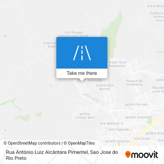 Rua Antônio Luiz Alcântara Pimentel map