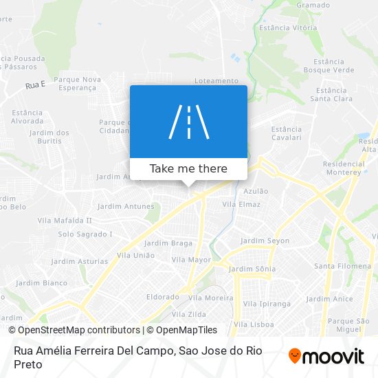 Rua Amélia Ferreira Del Campo map