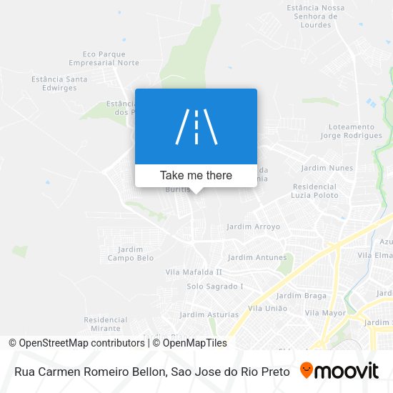 Rua Carmen Romeiro Bellon map